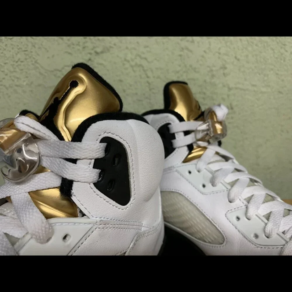 RARE 🚀Nike Air Jordan 5 Retro Olympic Size 13 VNDS‎